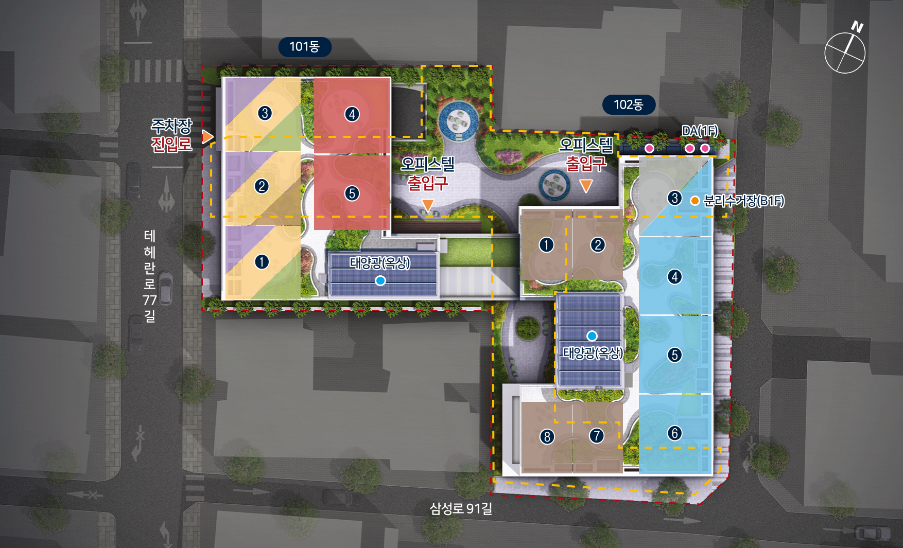 힐스테이트 삼성 단지배치도